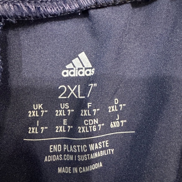 Adidas Men's Size 2XL Navy Blue AEROREADY Designed for Movement Shorts NEW - Picture 5 of 12